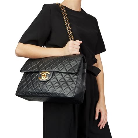 classic flap maxi chanel|chanel maxi flap bag lambskin.